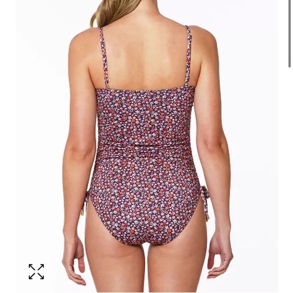 Sanctuary Micro Garden Side-Tie One-Piece Swimsuit XS - Picture 2 of 9